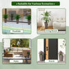 Lucktree 18" Tall Flower Pot Set of 2 Modern Decorative Planter Pots