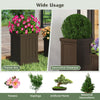 Lucktree 19" Large & 13” Small Flower Pots with Drainage Holes & Nesting Design