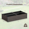 Lucktree Raised Garden Bed for Vegetables Flowers Herbs