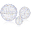 Lucktree 3 Pack Christmas LED Light Balls for Tree