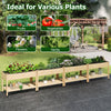 Lucktree 47”x23”x33” Wood Planter Box