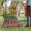 Lucktree Raised Garden Bed with Legs and Trellis