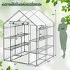 Lucktree 57”L x 57”W x 77”H Walk-in Greenhouse for Outdoors