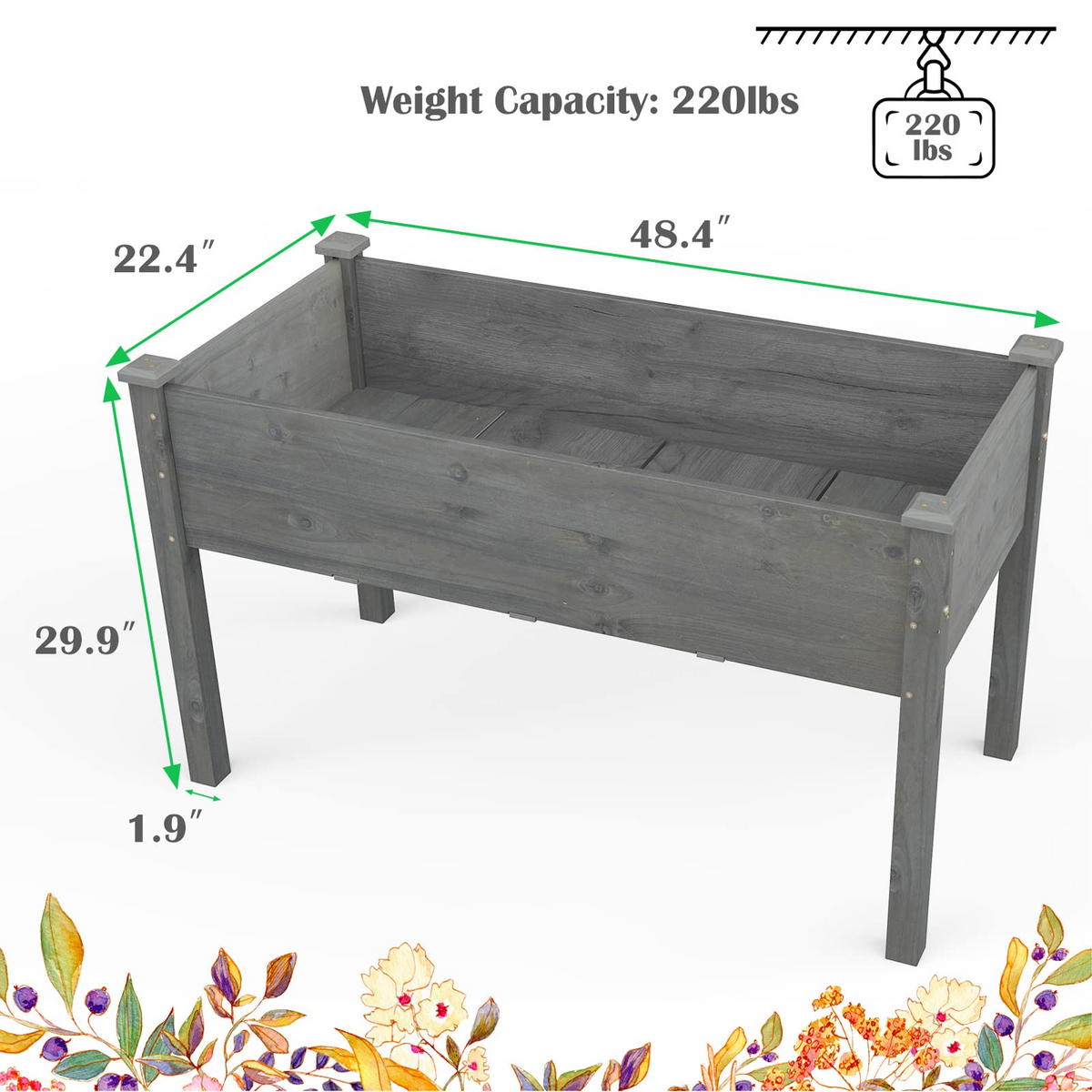 Raised Garden Bed with Legs