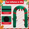Lucktree 8 FT Christmas Inflatable Archway w/ Santa Claus & Snowman