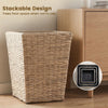 Lucktree 3-Piece Rattan Planter Box Kit with Removable Plastic Liners
