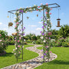 Lucktree 84'' Garden Arbor with Bird Feeding Station