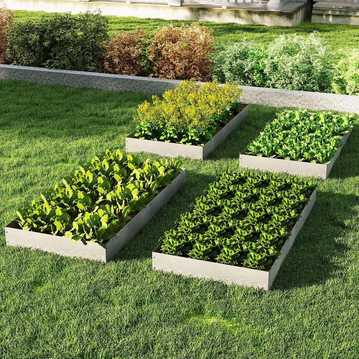 Lucktree Galvanized Metal Landscape Edging 6 Packs 20FT Heavy-Duty Hammer-in Edging Border