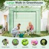 Lucktree Outdoor Portable Mini Greenhouse w/ PE Cover & 4 Ground Stakes & Ropes