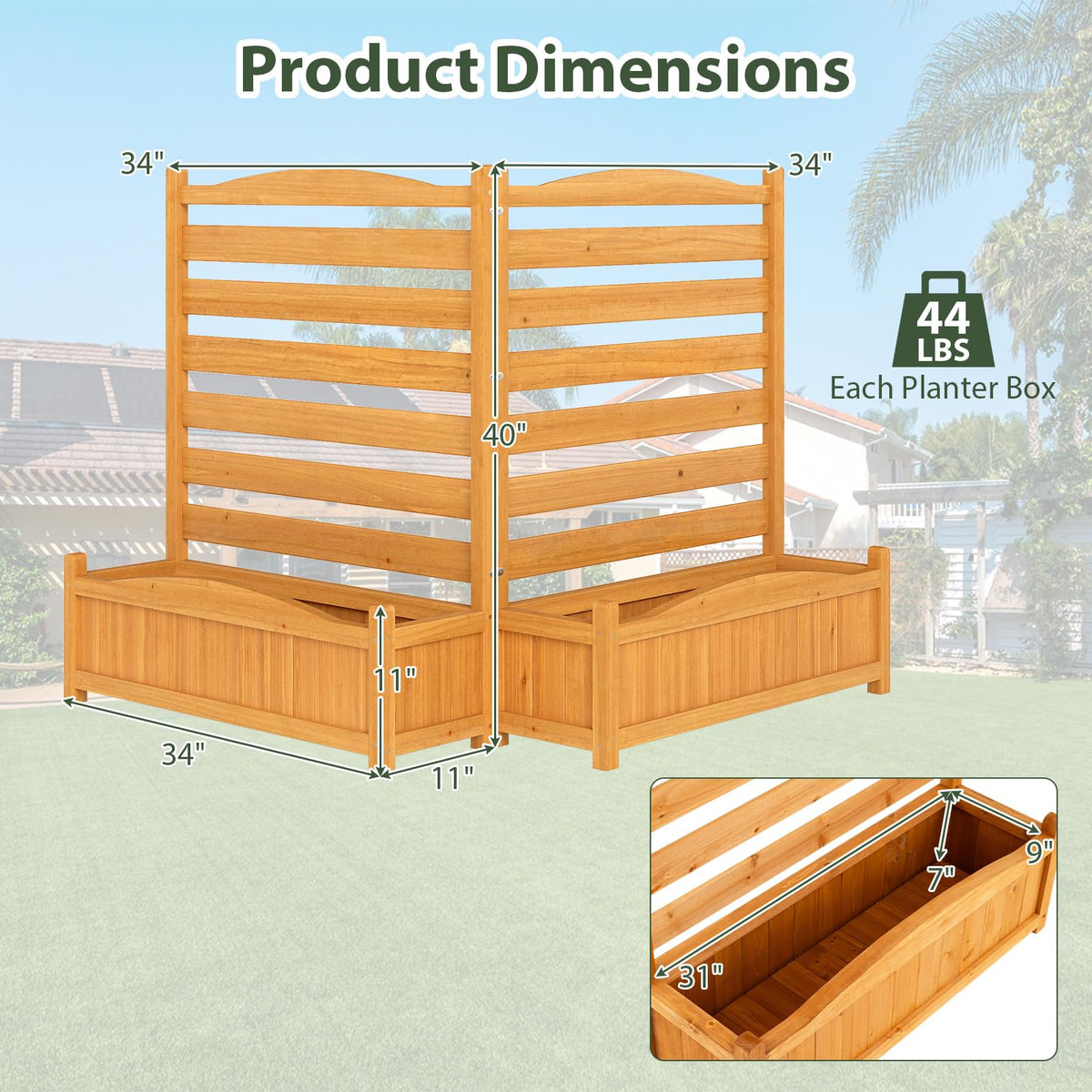 Lucktree Air Conditioner Fence Outdoor