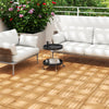 Lucktree 30 PCS Acacia Wood Interlocking Patio Deck Tiles