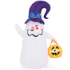 Lucktree 6 FT Halloween Inflatable Cute Ghost with Jack-O-Lantern