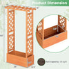 31" x 12.5" x 60" Raised Garden Bed with 2-Sided Trellis & Hanging Roof