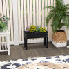 Lucktree Raised Garden Bed, Metal Planter Box with Legs, Drain Hole, Outdoor Indoor Elevated Garden Box