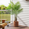 Lucktree 4.2FT Tall Artificial Palm Tree with 12 PEVA Leaves (2 Pack)