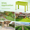 Lucktree Raised Garden Bed, Metal Planter Box with Legs, Drain Hole, Outdoor Indoor Elevated Garden Box