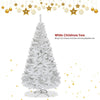 White Christmas Tree with Solid Metal Legs Perfect for Holiday Indoor and Outdoor Decoration